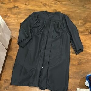 Black Graduation Cap and Gown